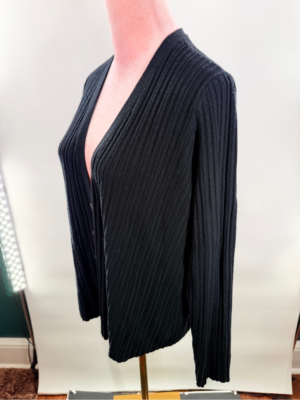 EUC Eileen Fisher V Neck Merino Wool Cardigan - Picture 4 of 7